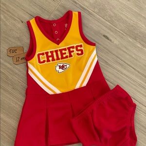 KC Chiefs cheerleader outfit